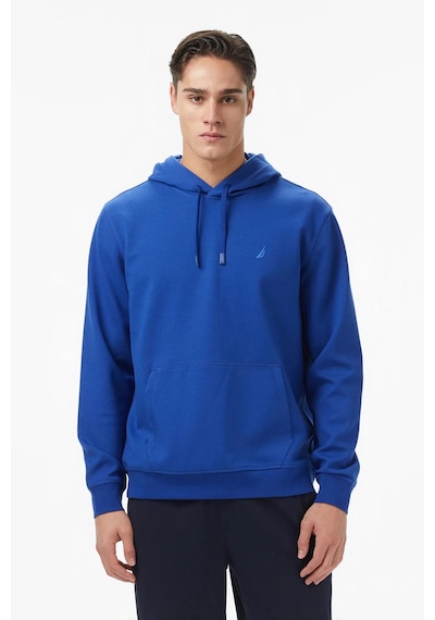 Nautica Erkek Mavi Classic Fit Kapüşonlu Sweatshirt-11589 Mavi