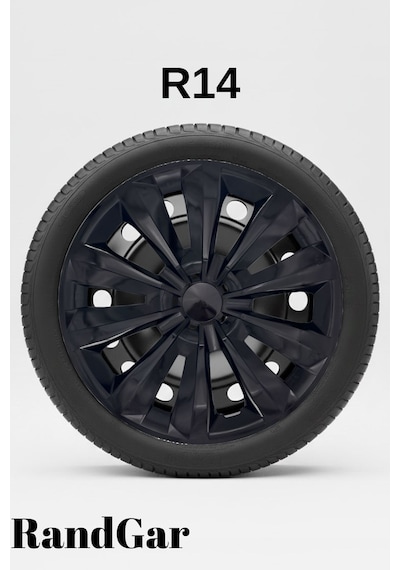 Daihatsu 14 İnç Jant Kapağı 4 Adet Siyah S108 Rand