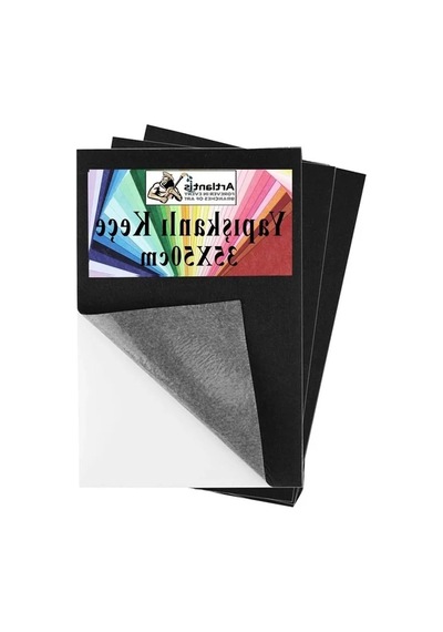 Kendinden Yapışkanlı Siyah Keçe 35x50 Cm 3 Adet 2.0 Mm