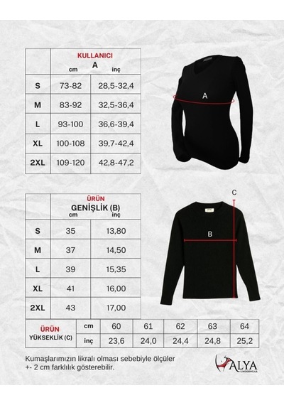 Alya Underwear Pamuklu Kaşkorse V Yaka Body Sweatshirt, Fitilli Kumaş Likralı Bluz, Asker Yeşili Badi Mavi İndigo