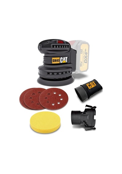 Cat Dx43b 18volt 125mm Kömürsüz Devir Ayarlı Profesyonel Eksantrik Zımpara Akü Dahil Değildir