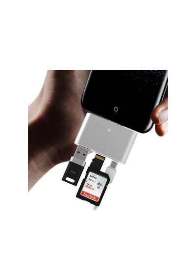 Store Type C Usb 3.1 Kart Okuyucu Sd Microsd Tf Hub All İn Çevirici Dönüştürücü Adaptör