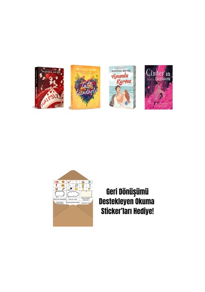 Marissa Meyer 4 Kitap Set + Okuma Sticker'ları