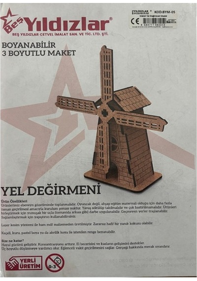 Yıldızlar Demonte 3 Boyutlu Ahşap Maket Yelkenli