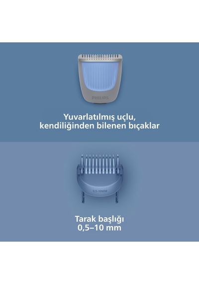 Sakal Düzeltici, 20 Uzunluk, Kendiliğinden Bilenen Bıçaklar, Islak & Kuru Kullanım,bt3617/15