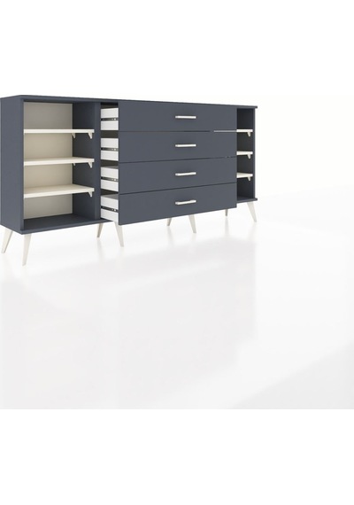 Arges Konsol 6 Raflı 4 Çekmeceli 176x30x83 Antrasit-aytaşı/antrasit Aytaşı/antrasit Arges Konsol 6 Raflı 4 Çekmeceli 176x30x83 Antrasit-aytaşı/antrasit Aytaşı/antrasit