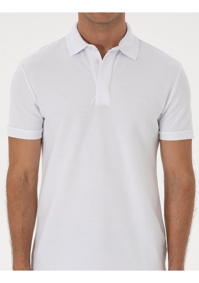Pierre Cardin Erkek Beyaz Tişört Basic 50306154-vr013 Beyaz