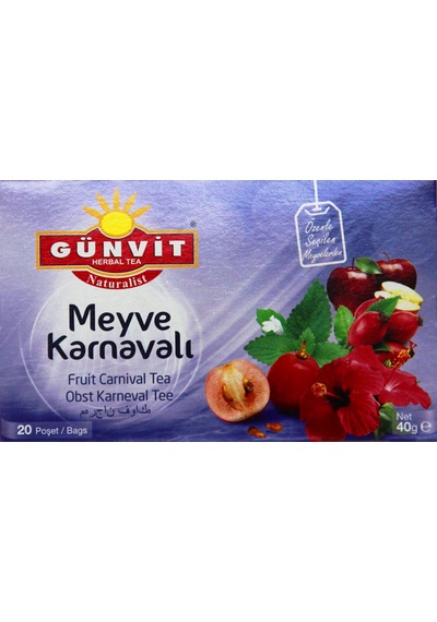 Günvit Meyve Karnavalı Süzen Poşet Çay 20'li