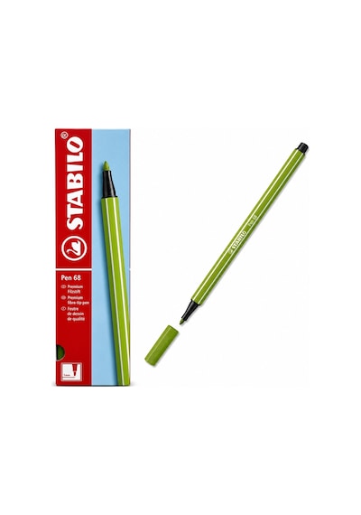 Keçe Uçlu Boya Kalemi 1 Mm Bataklık Yeşili 68/37 10 Lu Paket