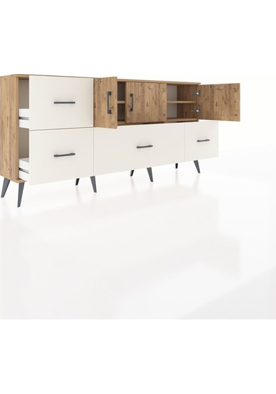 Arges Konsol 4 Raflı 4 Çekmeceli 3 Kapaklı 176x30x83 Çam-çam/aytaşı Çam/aytaşı Arges Konsol 4 Raflı 4 Çekmeceli 3 Kapaklı 176x30x83 Çam-çam/aytaşı Çam/aytaşı
