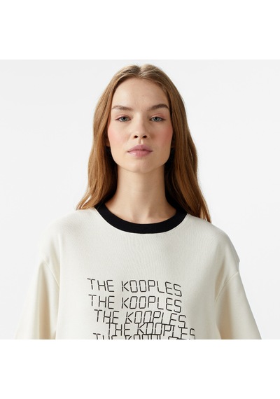 The Kooples Classic Kadın Krem T-shirt