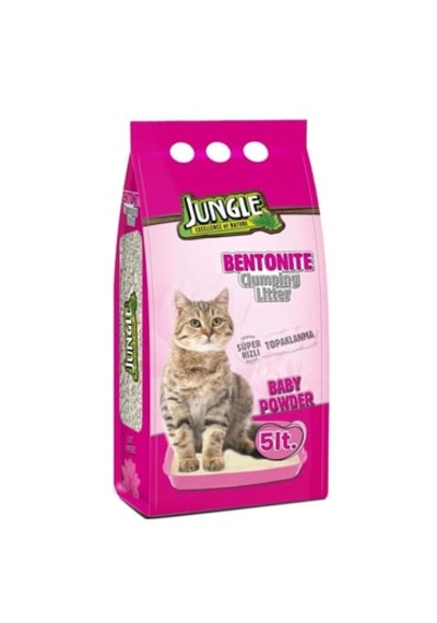 Jungle Parfümlü Topaklaşan Bentonit Kedi Kumu 5 L