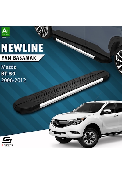 S-dizayn Mazda Bt-50 Pick-up Newline Krom Yan Basamak 193 Cm 2006-2012 A+ Kalite
