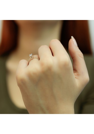 Lova G Renk 0,17 Karat Pırlanta Tektaş Yüzük - 1040061