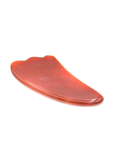 009 Hakiki Doğal Kırmızı Akik Taşı Gua Sha Yüz Bakımı
