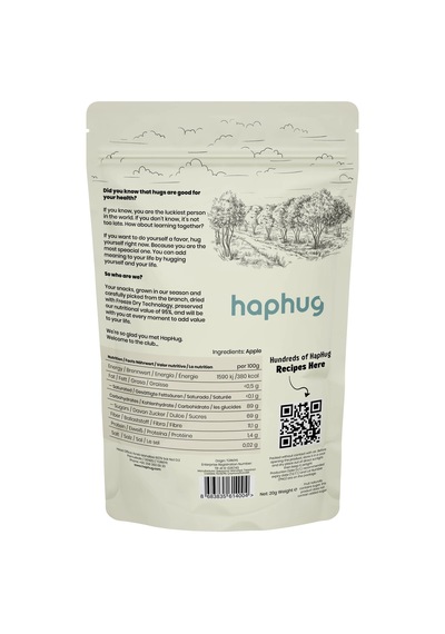 3'lü Freeze Dried Elma - Dondurularak Kurutulmuş Elma 20g X 3 1 Adet