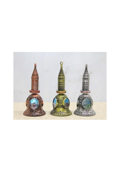 5 Adet El Çanı İstanbul Temalı 11 Cm El Tutmalı Çan, El İle Kullanım, Hand Bell