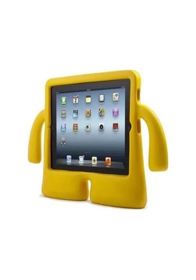 Apple Uyumlu iPad, 2 3 4 Figürlü Silikon Çocuk Tablet Standlı Koruma Kılıf