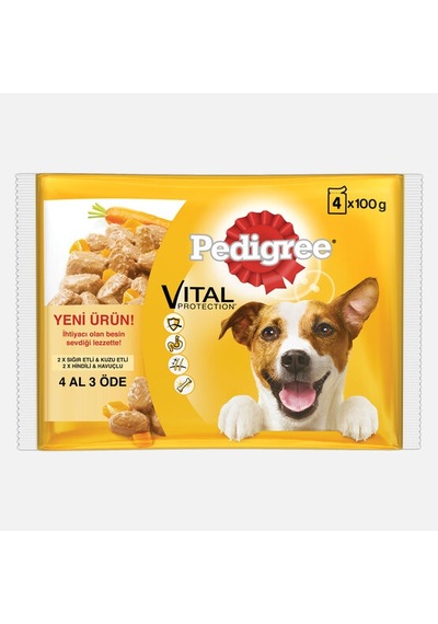 Pedigree 400gr Köpek Yaş Mama 4x100gr