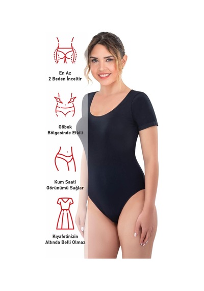 Siyah Mı Emay 1926 Soft Yarım Kollu Body Siyah