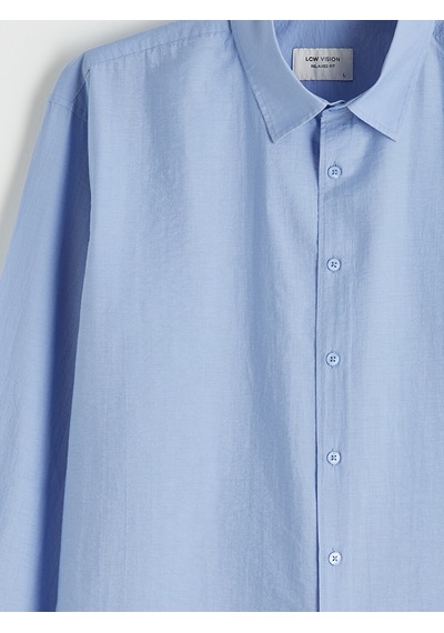 Lcw Vision Mavi Regular Fit Poplin Erkek Gömlek