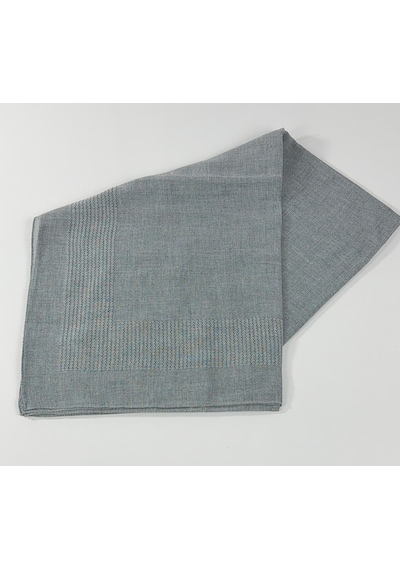 Miray Büyük Boy Pano Pamuk Eşarp - 120 X 120 - 0616 Açık Gri
