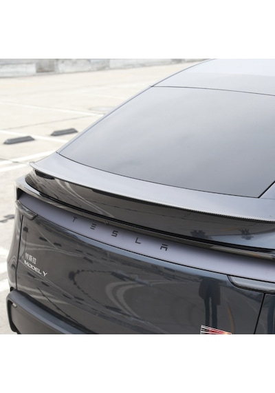 Tesla Juniper Arka Tampon Performance Tip Spoyleri Spoiler Parlak Karbon Kaplama Siyah