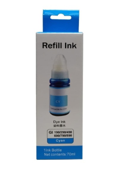 Uyumlu Mürekkep Refıll Ink Unıversal Gı-490/gı-890 Mavi