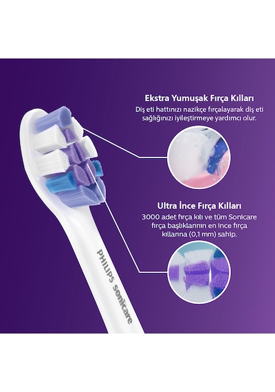 Philips Sonicare HX6052/87 Sensitive 2'li Diş Fırçası Başlığı