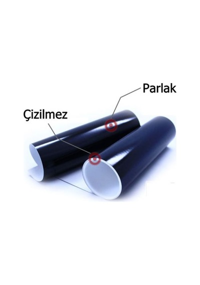 Parlak Siyah Cam Tavan Görünümlü Folyo Kaplama 122 Cm X