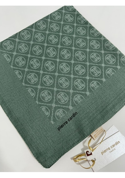 Pierre Cardin Elegans Monogram Eşarp - 1090750 -951 Nefti Yeşil Nefti Yeşil