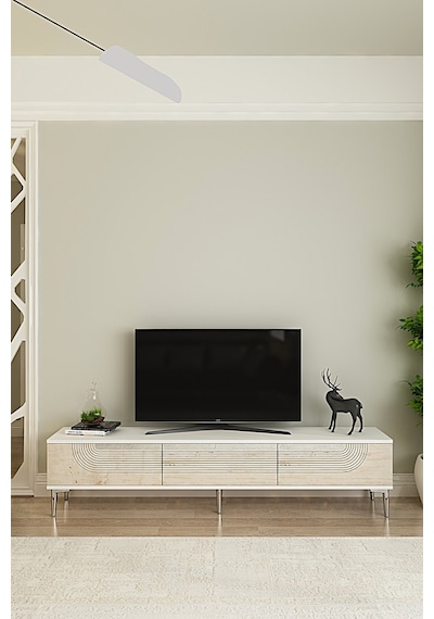 Tsa1805bts - Meyra Tsa180 Tv Stand, Tv Sehpası Ve Tv Ünitesi Beyaz-traverten-sılver 180cm Çok Renkli Tsa1805bts - Meyra Tsa180 Tv Stand, Tv Sehpası Ve Tv Ünitesi Beyaz-traverten-sılver 180cm Çok Renkli