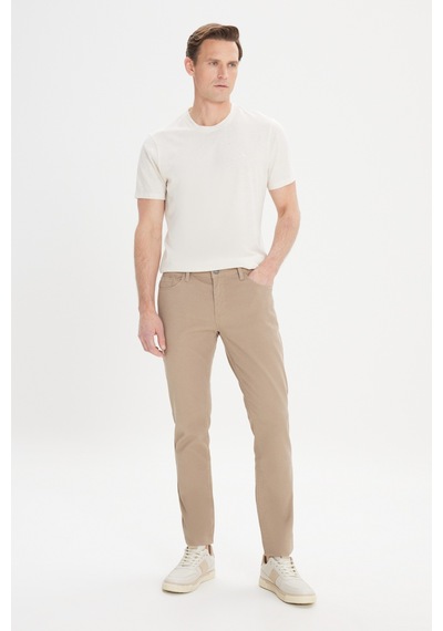 AC&Co / Altınyıldız Classics Erkek Bej Slim Fit Dar Kesim 5 Cep Armürlü Esnek Pantolon Bej AC&Co / Altınyıldız Classics Erkek Bej Slim Fit Dar Kesim 5 Cep Armürlü Esnek Pantolon Bej