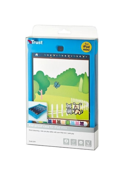 Trust İpad Uyumlu Mini Çocuk Kılıfı - Mavi 19106 Kılıf