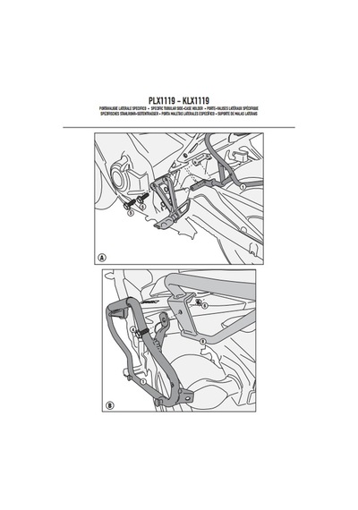 Gıvı Plx1119 Honda Cb 500f - Cbr 500r 13-15 Yan Çanta Taşıyıcı Tek Renk
