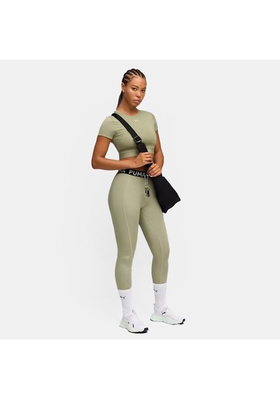 Puma Strong Tee - Short Yeşil Kadın Crop T-shirt 52680582 Yeşil