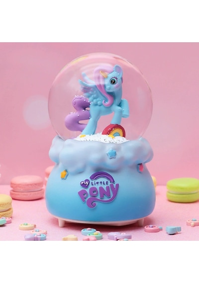 Sevimli My Little Pony Işıklı Müzikli Orta Boy Kar Küresi