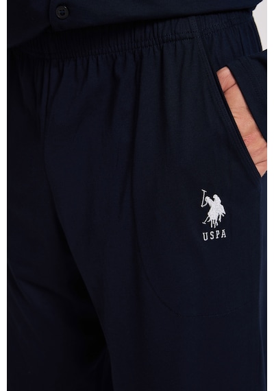 U.S. Polo Assn. Erkek Lacivert Pijama Takımı 50333265 Vr033