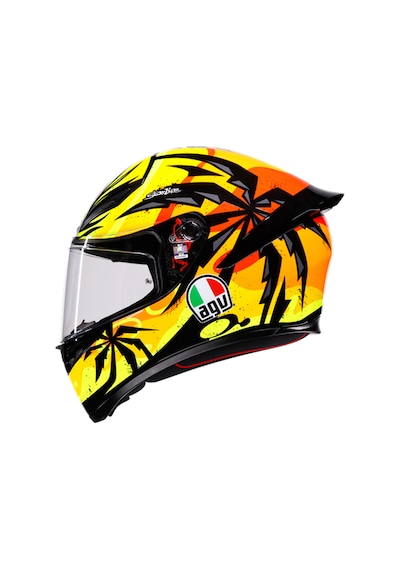 Agv Kask/k1 S Tropıcrush Black/orange Çok Renkli