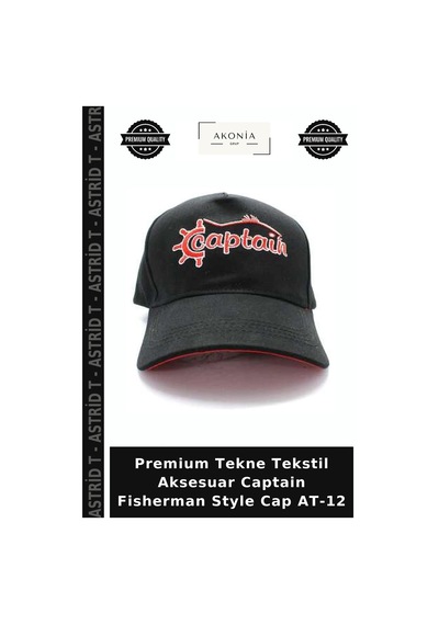 Astrid T Premium Tekne Tekstil Aksesuar Captain Fisherman Style Cap At-12 Standart