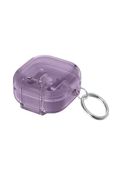 Galaxy Buds 4 Pro Ve Buds 4 İle Uyumlu Renkli Şeffaf Yumuşak Dokulu Darbelere Dayanıklı Silikon Kılıf Mor, Galaxy Buds 4 Pro/4