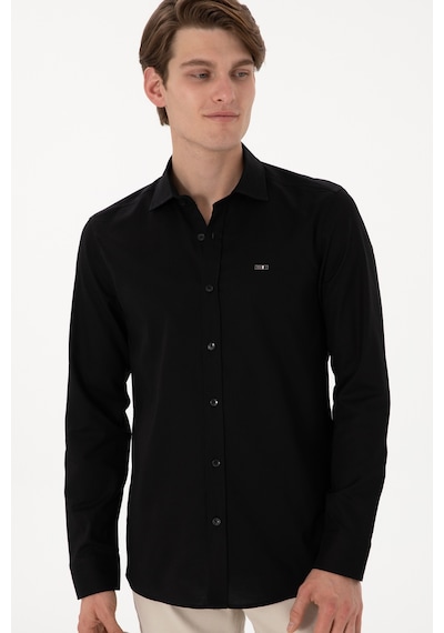 U.s. Polo Assn. Erkek Siyah Gömlek Basic 50298004-vr046 Siyah U.s. Polo Assn. Erkek Siyah Gömlek Basic 50298004-vr046 Siyah