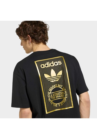 Adidas Varsity Golden Tongue Erkek Siyah Tişört Ib7076