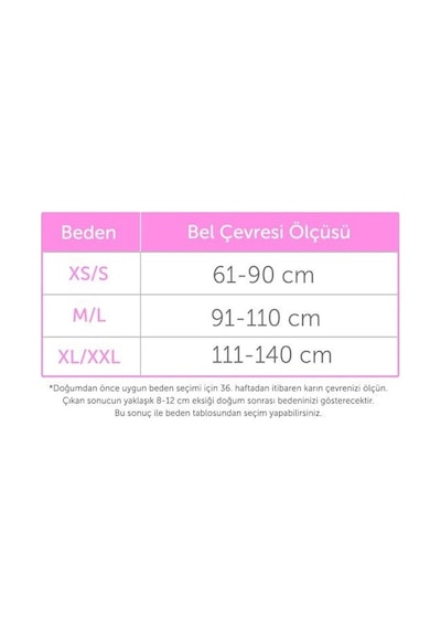 Owli Doğum Sonrası Korse Siyah Renk Xs/S