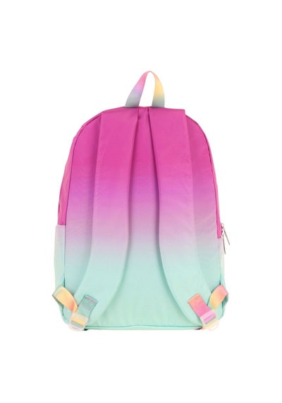 Kaukko Rainbow Kız Çocuk Üç Bölmeli İlkokul Ve Ortaokul Çantası - Pembe Yeşil Renk Geçişli - K1798 Pembe - Yeşil