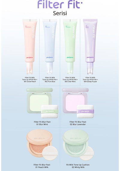 Perıpera Filter Fit Blur Pact 01 Blur Mint
