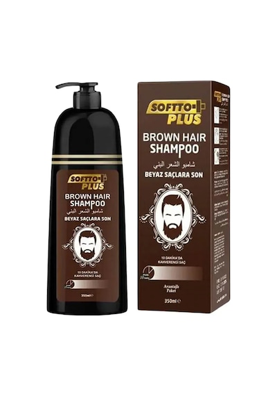 Softto Plus Beyaz Saçlarda Etkili Kapatıcı Koyu Kahve Şampuan 350 Ml