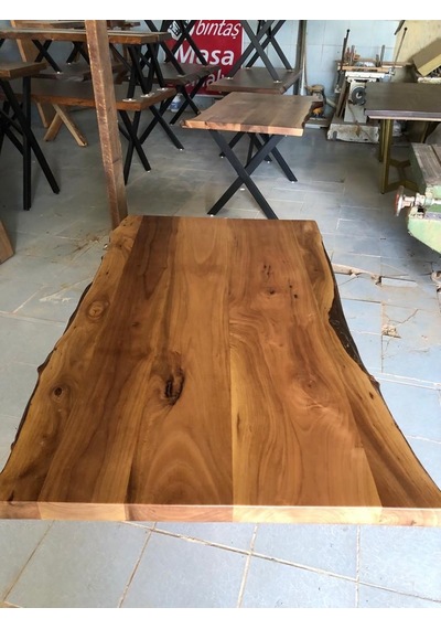 Bintaşmobilya Ceviz Ağacı Kütük Masa Üstü 140X80.Cm