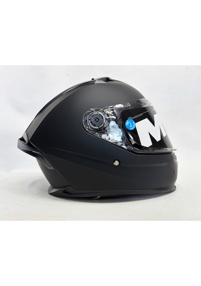 Mt Braker Sv Pure A1Şefaf Vizörlü İç Güneş Vizörlü Kask Mat Siyah