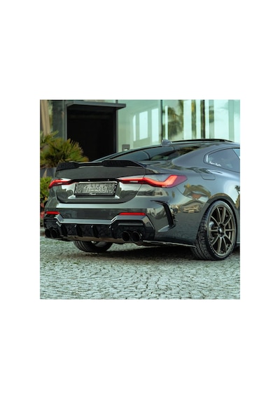 Bmw 4 Serisi G22 Coupe 2020+ Arka Difüzör M Paket Uyumlu Piano Black Difüzör